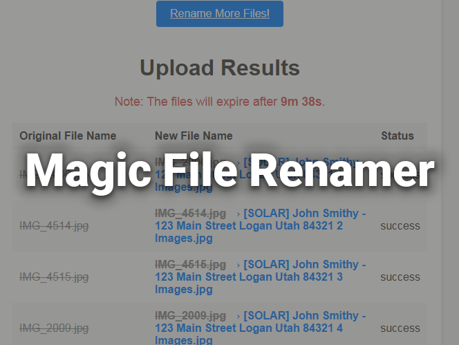 Magic File Renamer Tool Image